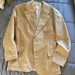 McGregor Sportswear Tan Genuine Suede Leather Jacket Made in Brazil